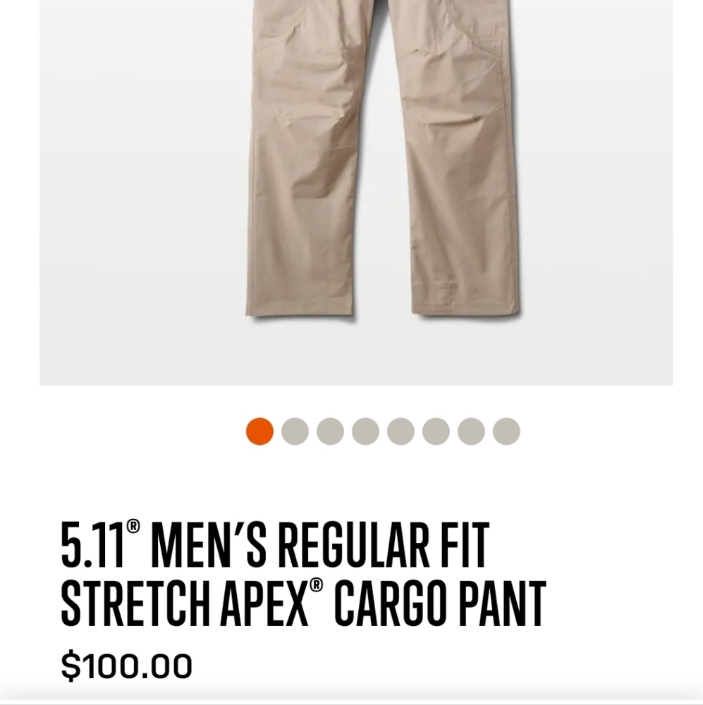 5.11 Tactical Khaki Trousers Pants - Picture 4 of 4